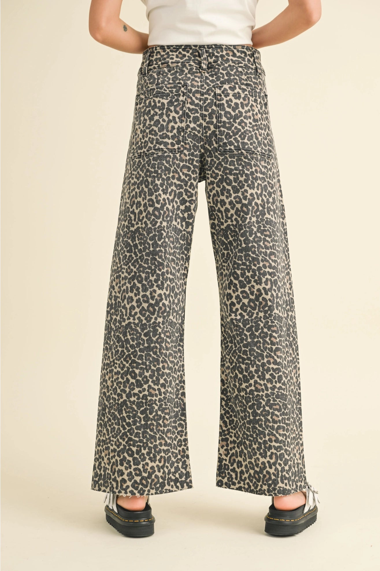 Leopard Wide Leg Pants