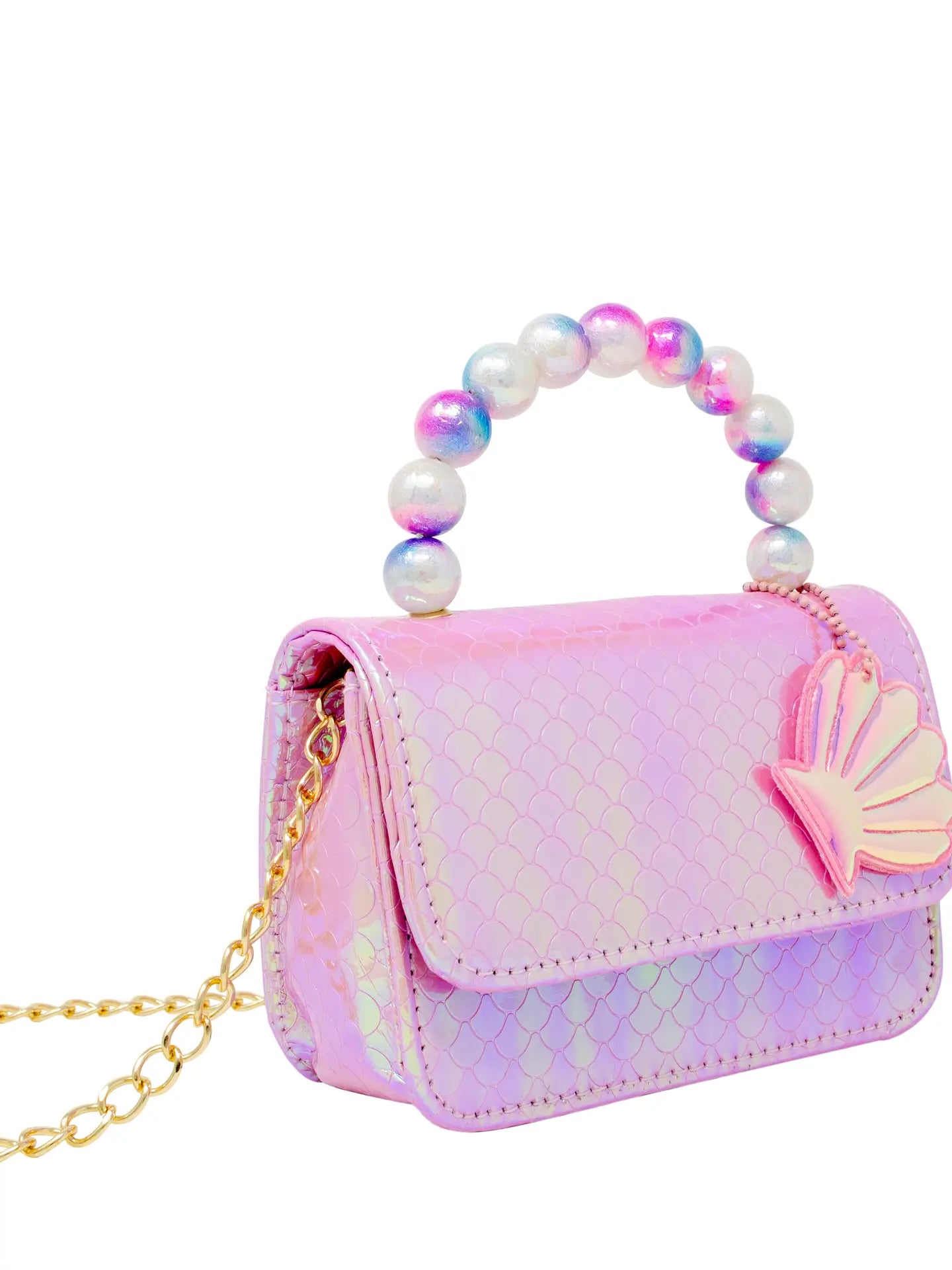 Mermaid Pearl Handle Seashell Bag