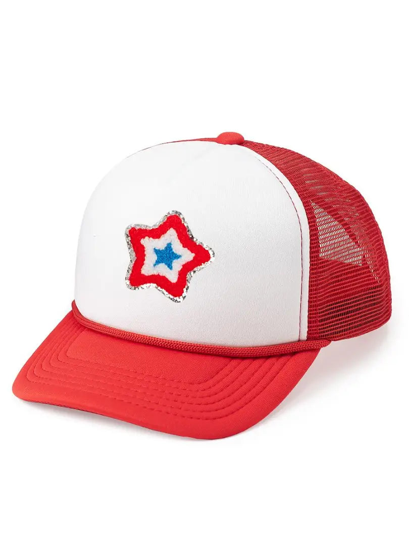 Patriotic Star Patch Hat