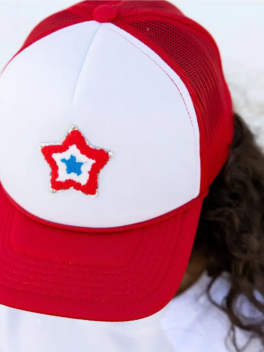 Patriotic Star Patch Hat