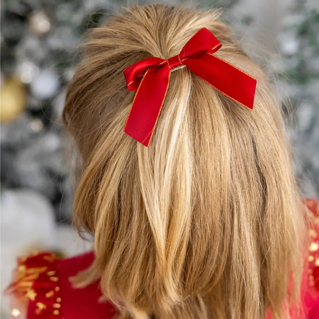 Scarlett Coquette Christmas Bow Clip