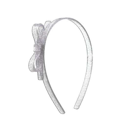 Glitter Thin Bow Headband