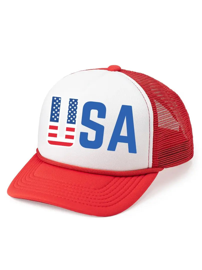 USA Flag Trucker Hat