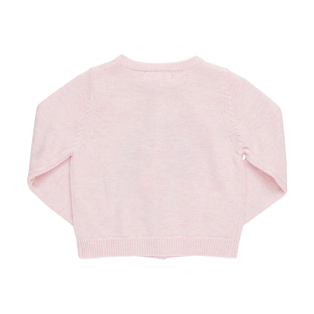 Baby Girls Maude Sweater- Pink Santa