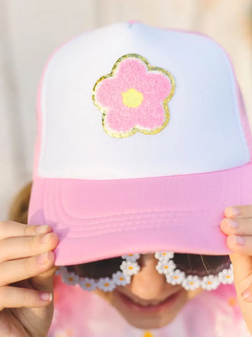 Girls Daisy Trucker Hat