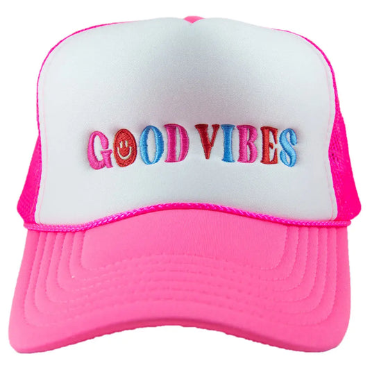 Happy Good Vibes Trucker Hat