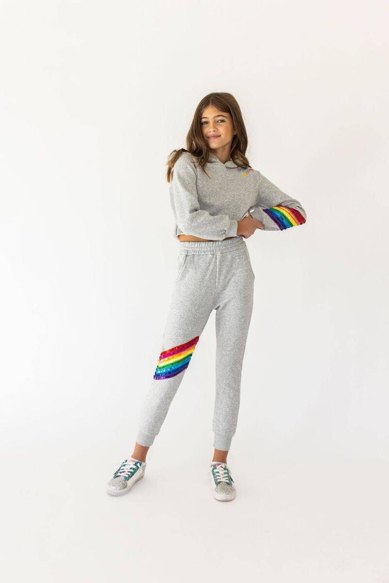 Lola + the Boys "You Are Amazing" Sequins Jogger Set