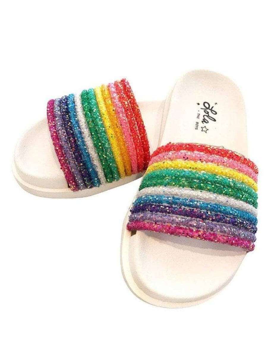 Glitter Rainbow Slides