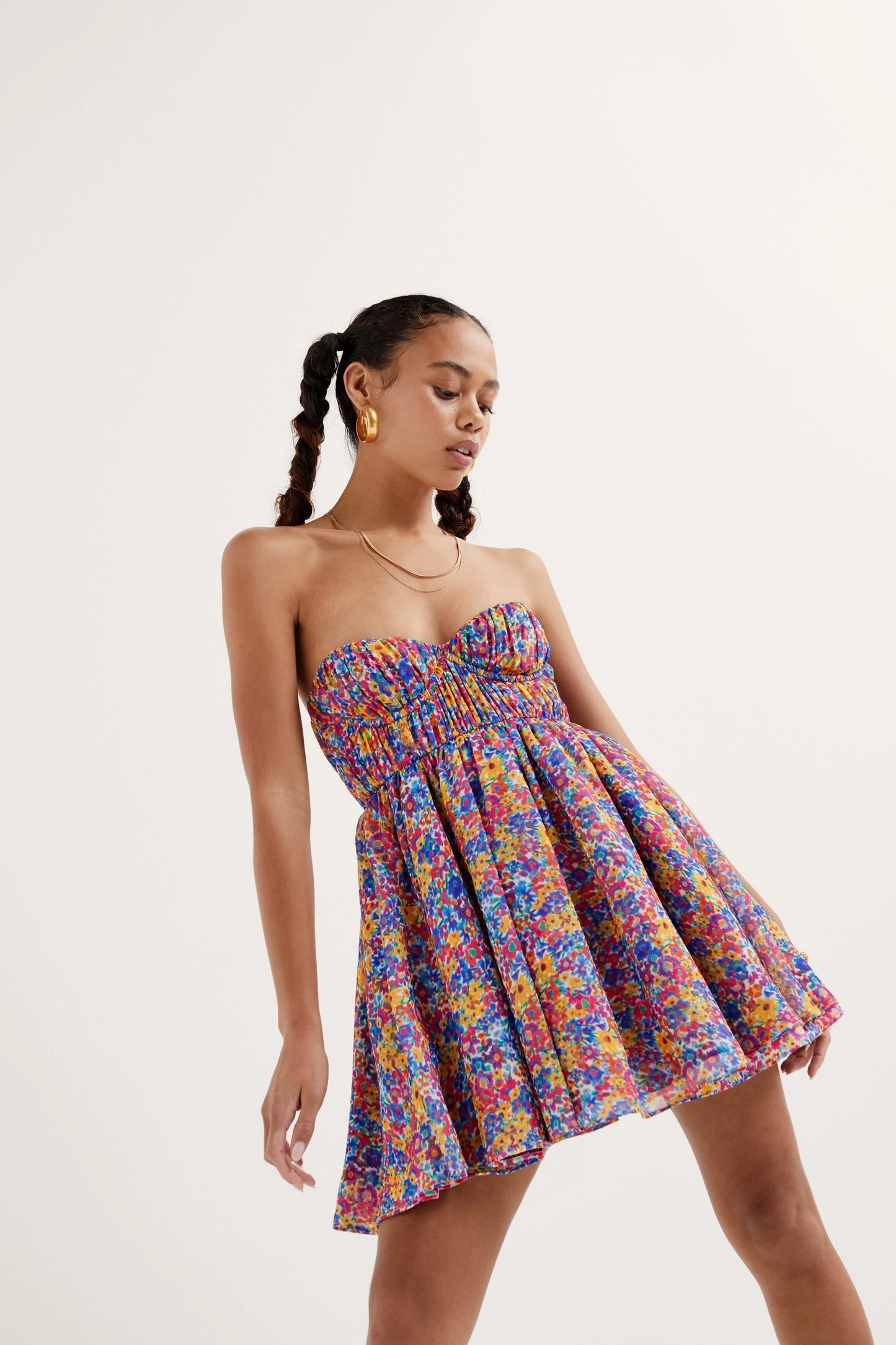 For Love and Lemons Sasha Strapless Mini Dress