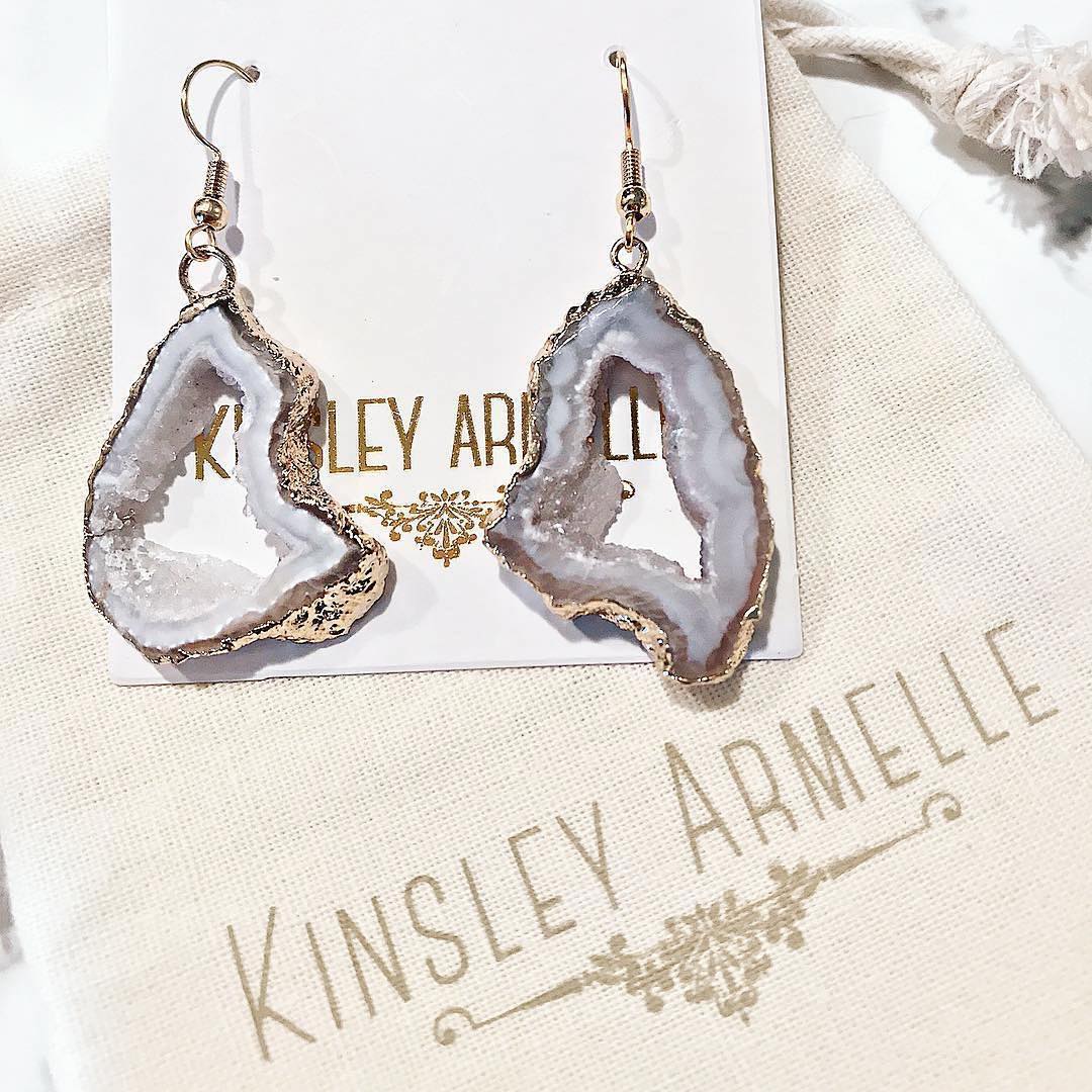 Kinsley Armelle Chiffon Drop Earrings