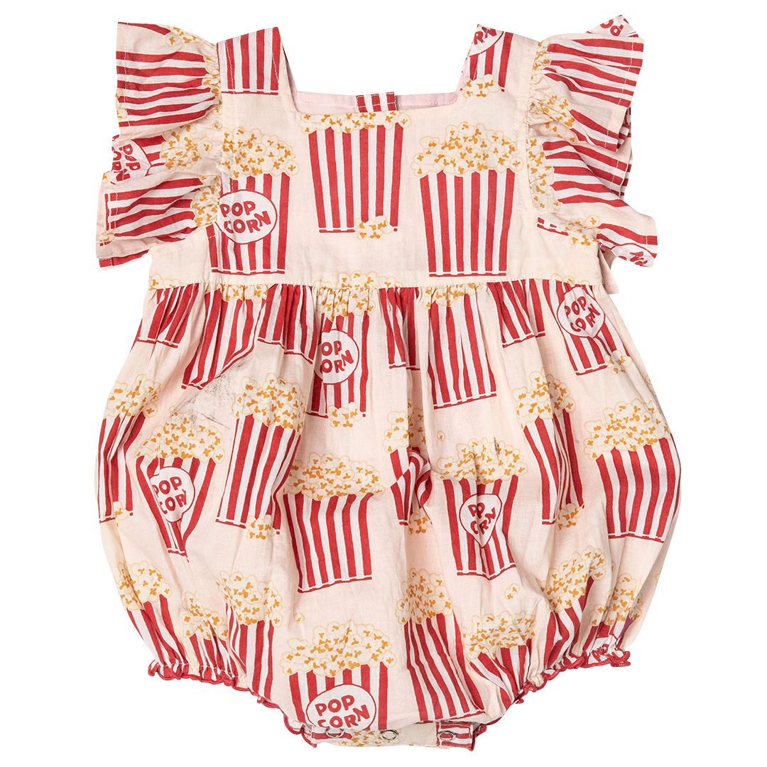 Pink Chicken Baby Girls Elsie Bubble - Popcorn