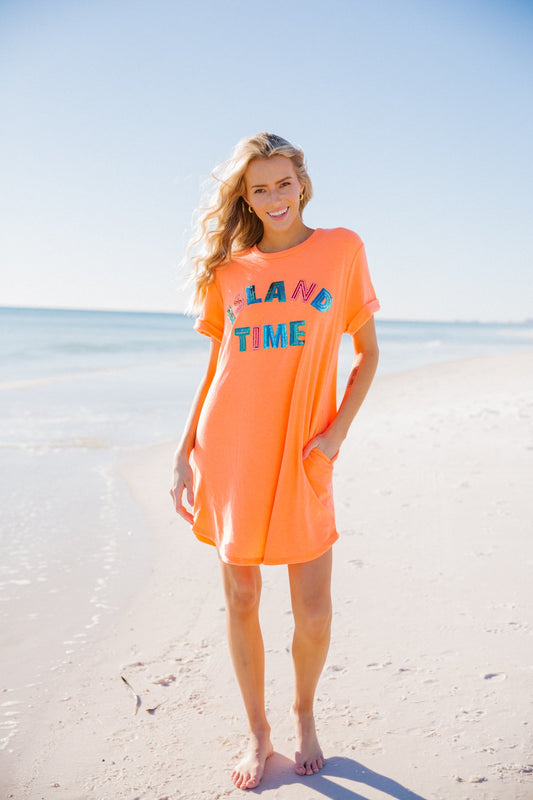 Island Time T-Shirt Dress