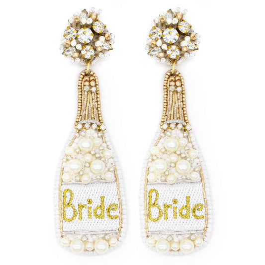 Bridal Champagne Earrings