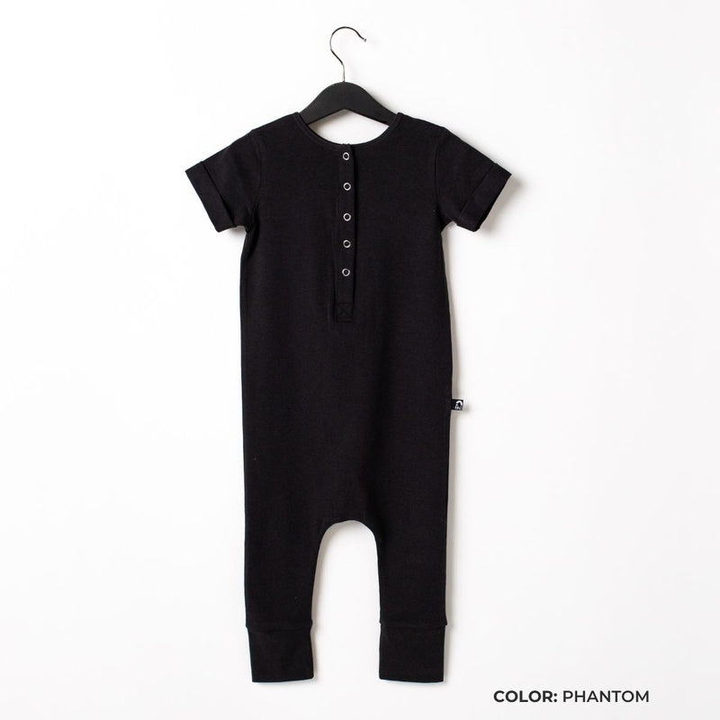 RAGS Essential Rolled Sleeve Henley Romper