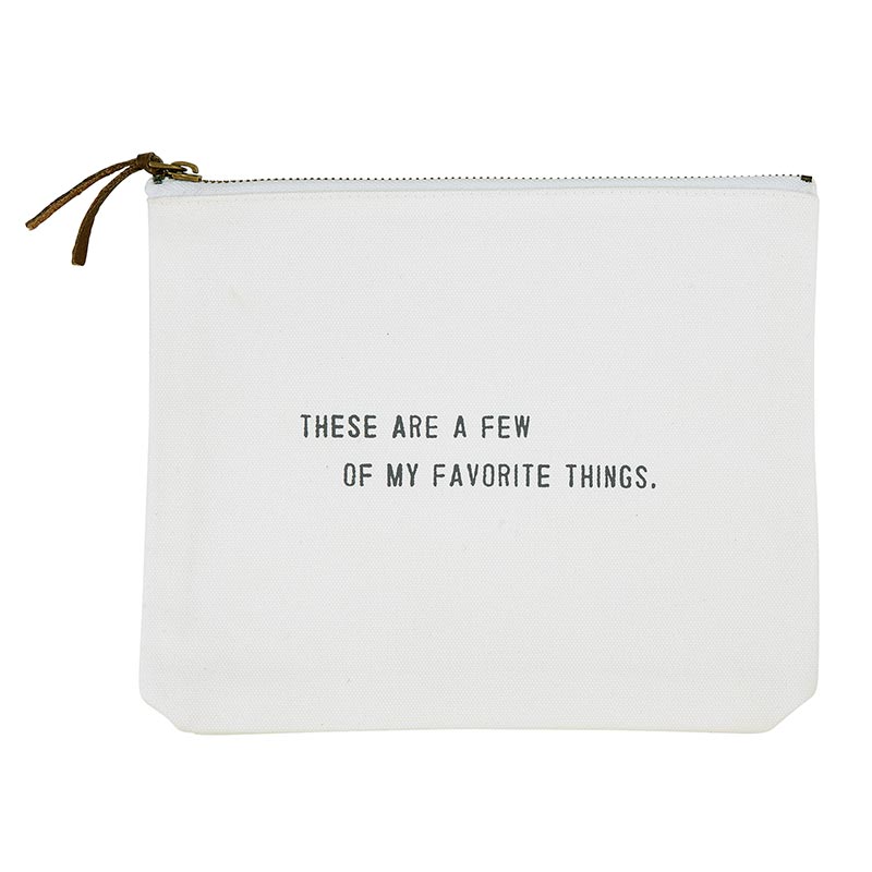 Fav Things Canvas Pouch