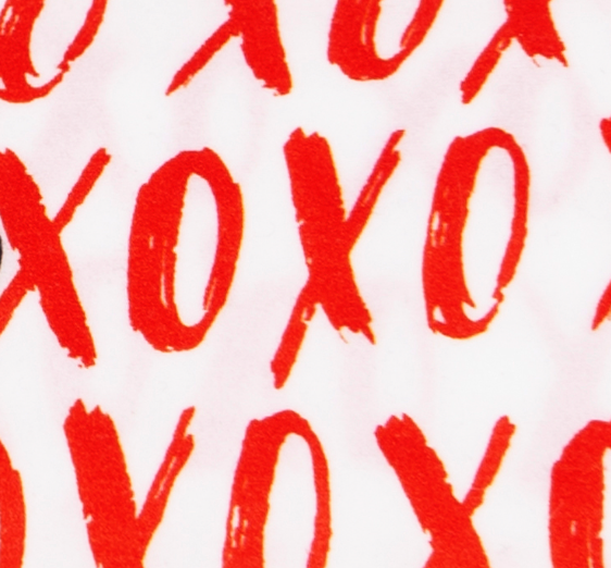 Baby Bling Red XOXO Scrunchie Set