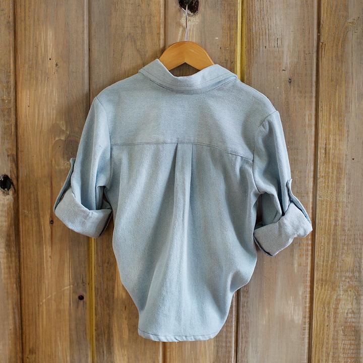 Worn Stone Denim Shirt
