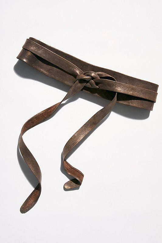 Ada Wrap Belt--Truffle