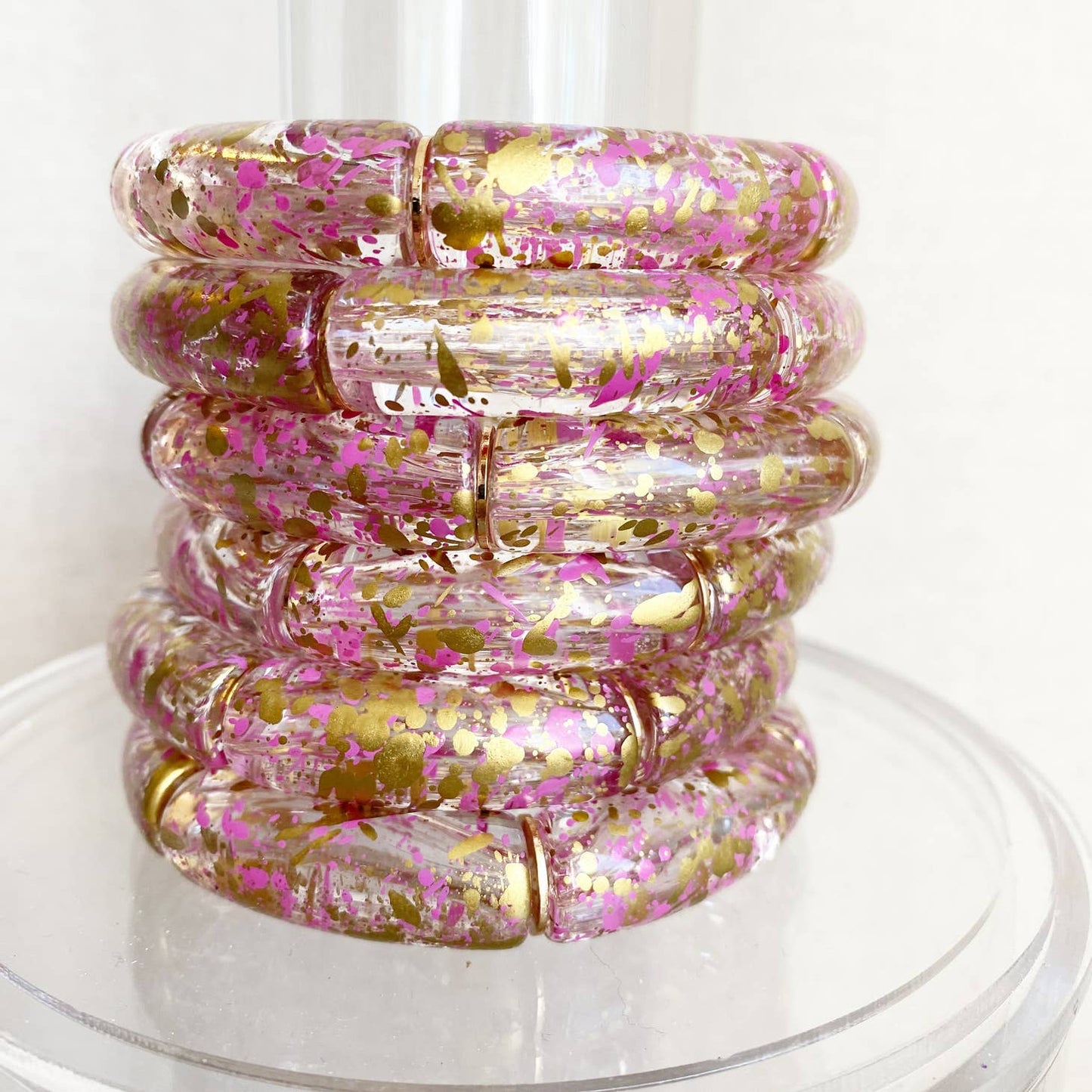 Purple and Gold Love Bracelet