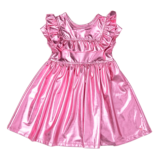 Pink Chicken Quinn Lame Dress