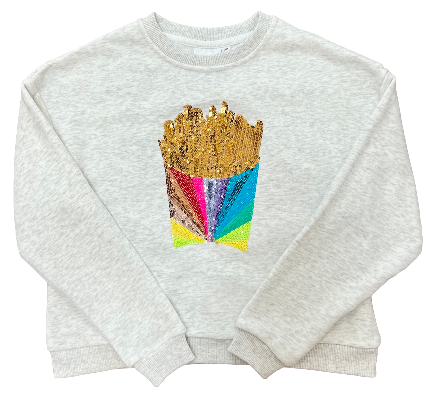 Queen of Sparkles Girls Fries Sweatshirt