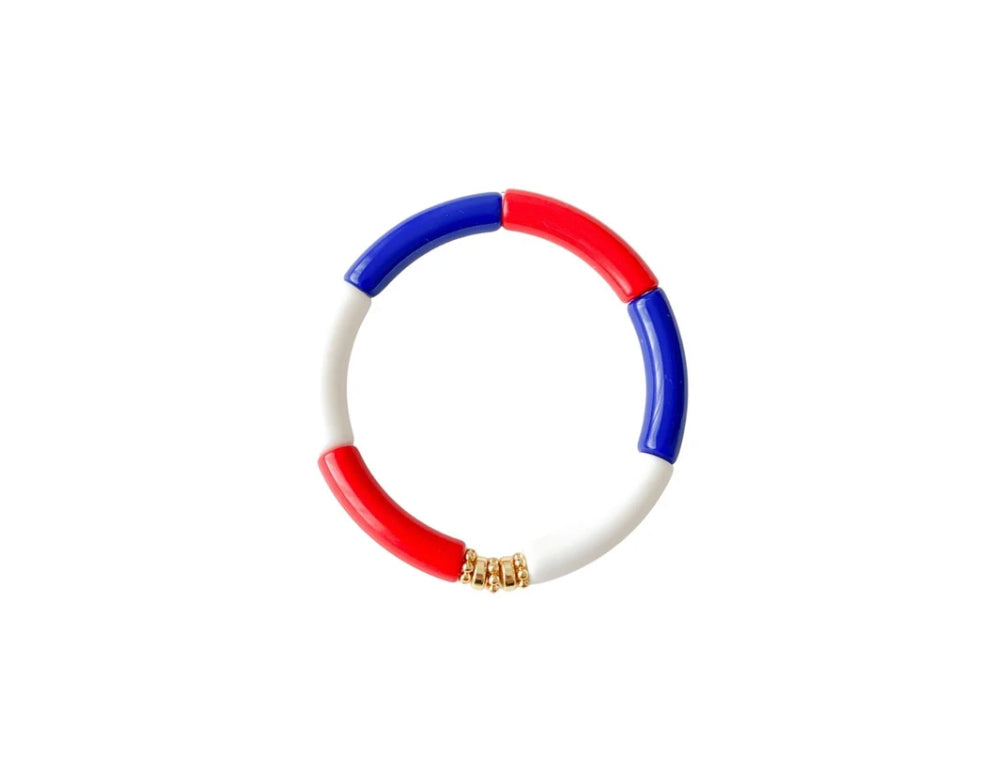 Summer Patriotic Cabana Bracelet