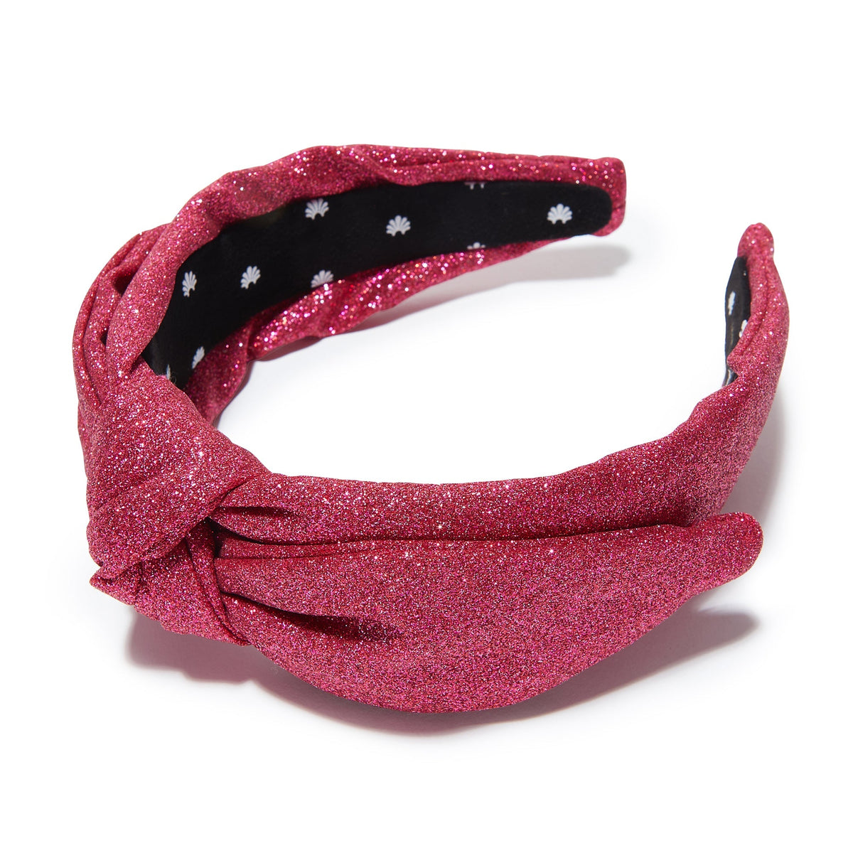 Lele Sadoughi Diva Pink Glitter Veronica Headband
