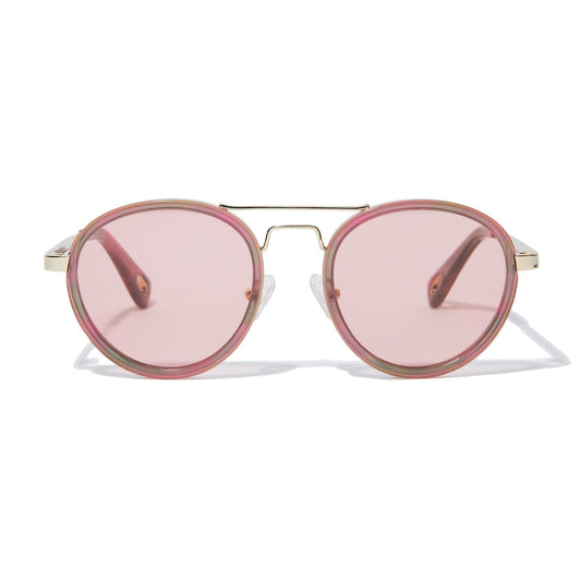 Lele Sadoughi Paradise Pink Downtown Aviator Sunglasses