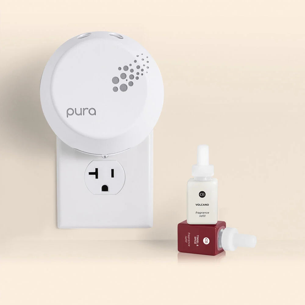 CB+ Pura Smart Home Diffuser Kit, Tinsel & Spice & Volcano