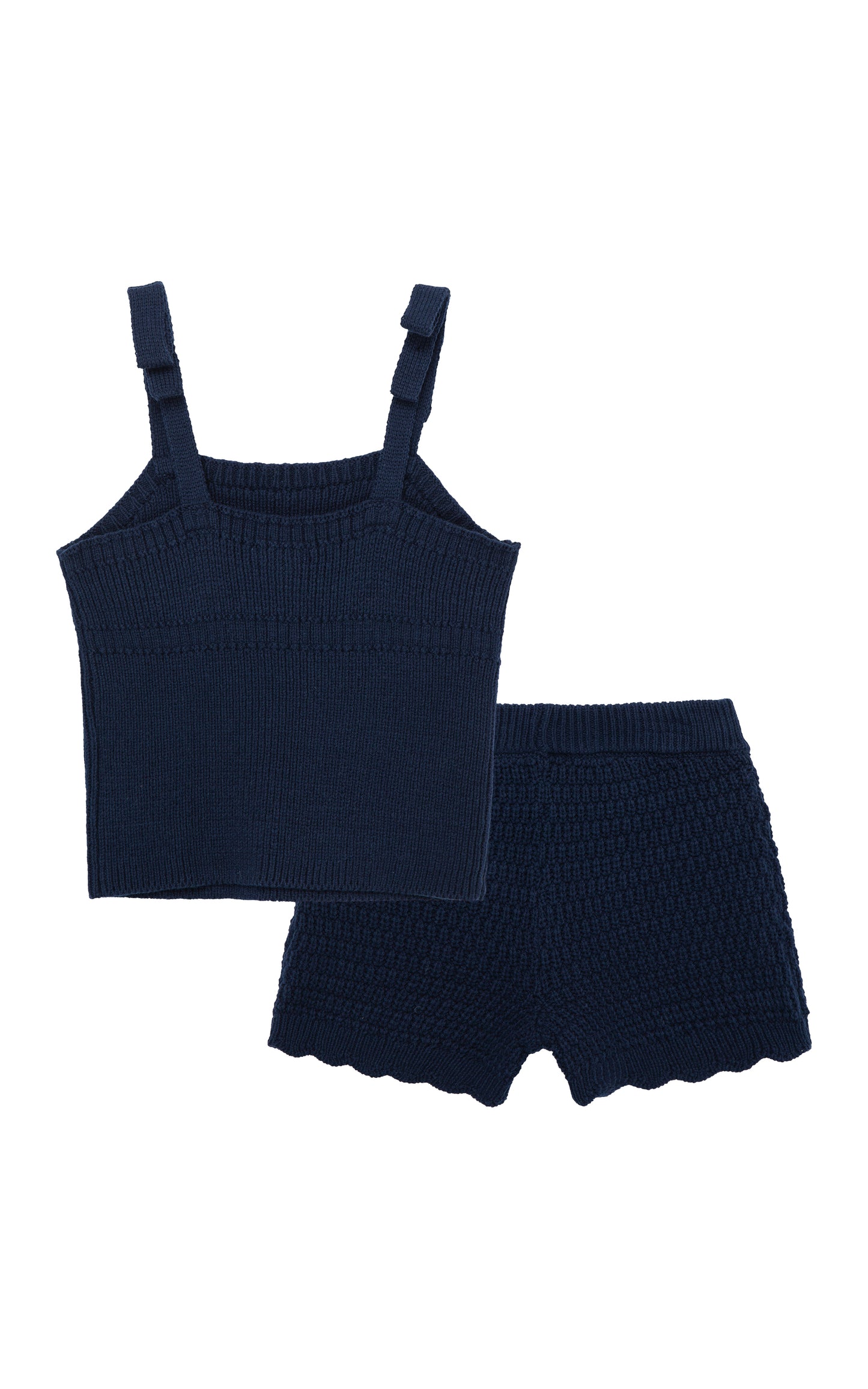 Habitual Crochet Knit Short Set