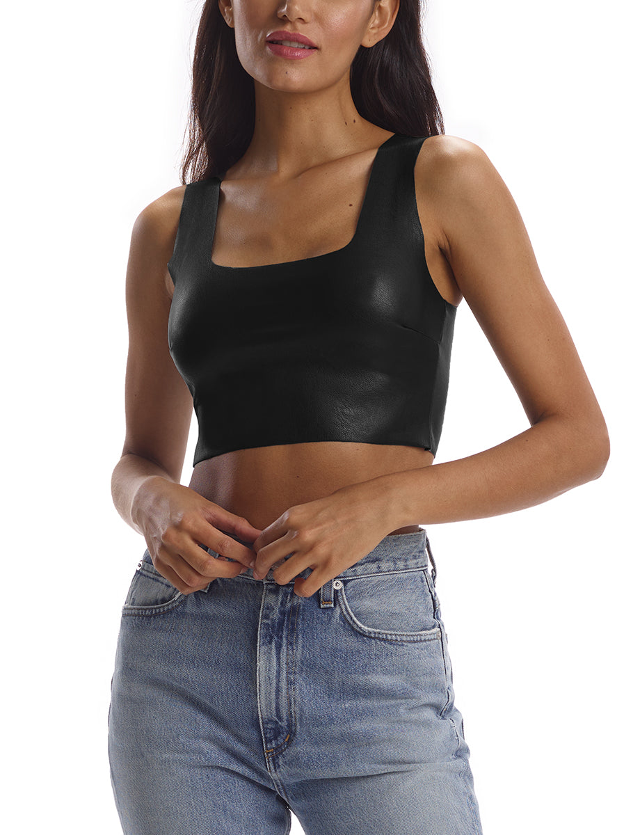 Commando Faux Leather Crop Top