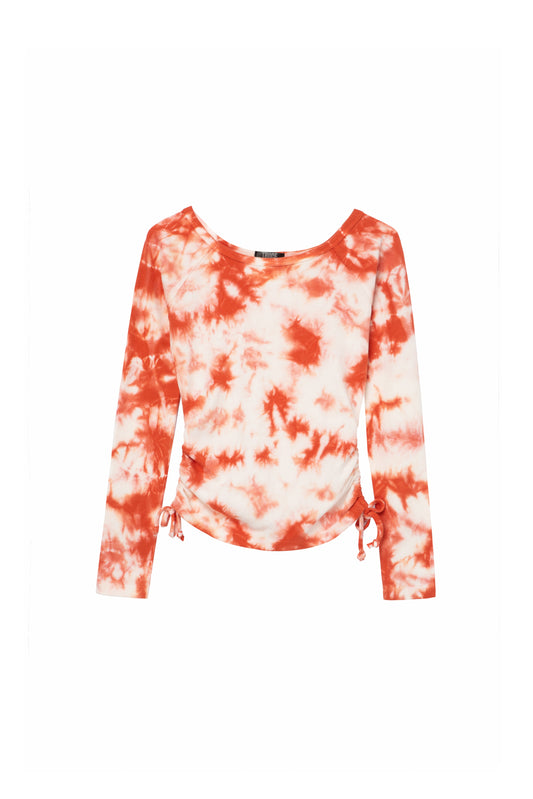 Truce Tie Dye Ruched Top